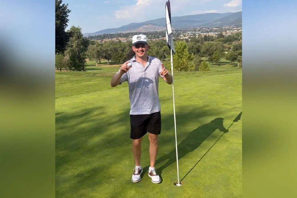 Vernon golfer records rare par-4 ace on home course
