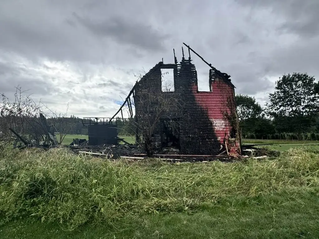 B.C.’s historic Little Red House destroyed by fire
