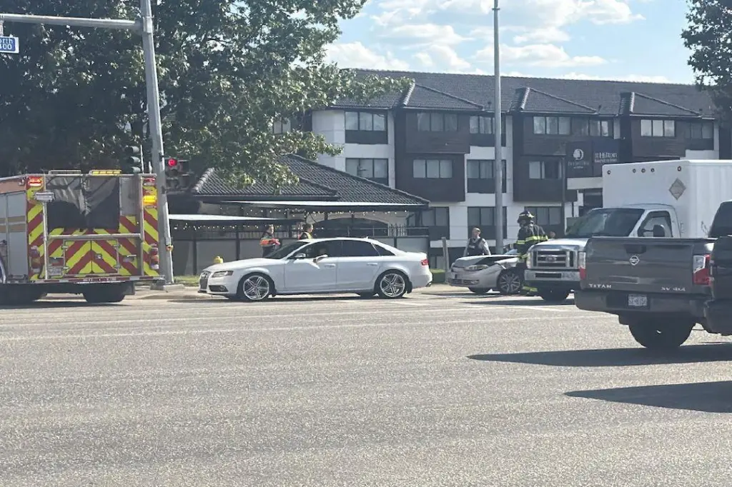 Highway 97 collision slows traffic at Banks Road intersection in Kelowna